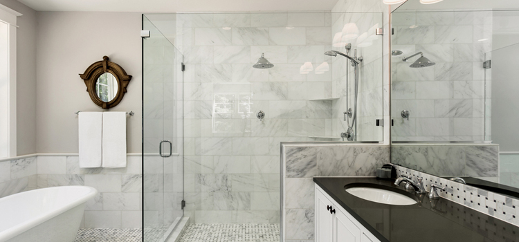 bathroom shower door installation in Brea